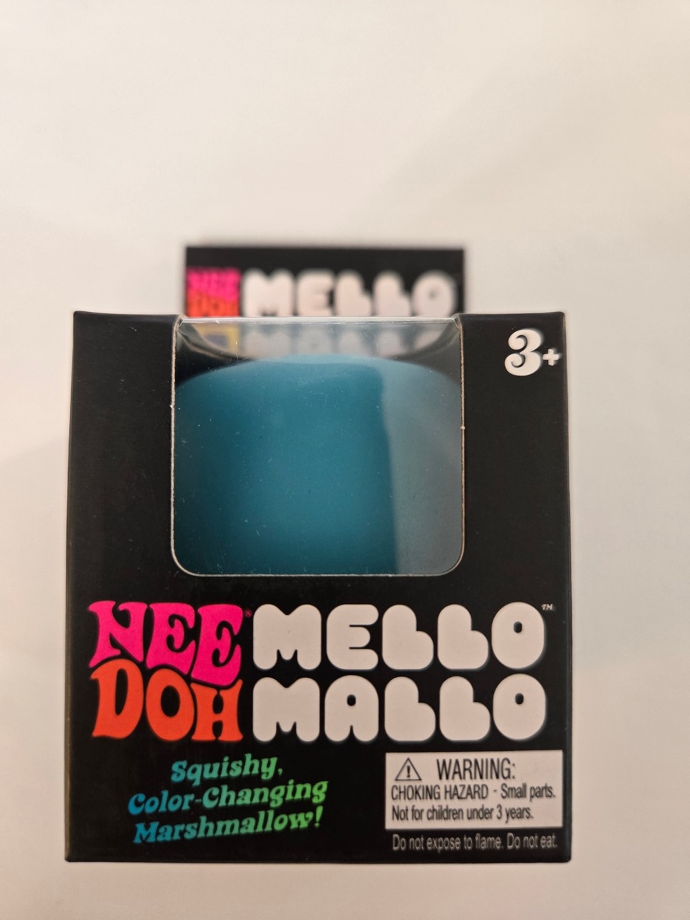 Needoh  Mello Mallo  Blue Color-Changing Squishy